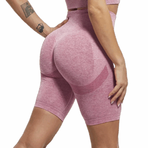 BlushFlex High-Waist Shorts