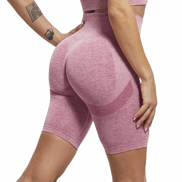 BlushFlex High-Waist Shorts