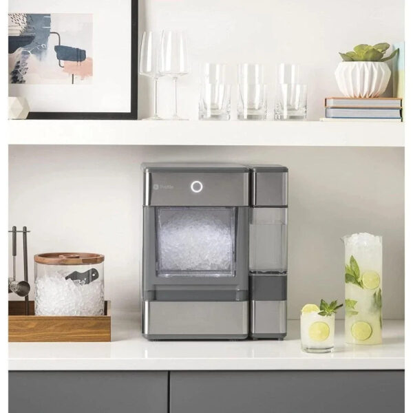 GE Profile Opal Countertop Nugget Ice Maker. Stainless Steel with LED. Bluetooth-Enabled. 24 lbs/day - Image 4