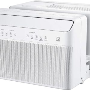 Midea U-Shaped Inverter Window Air Conditioner 12.000BTU with Open Window Flexibility. Robust Installation.Extreme Quiet. 35% Energy Saving. Smart Control. Alexa. Remote. Bracket Included (Renewed)