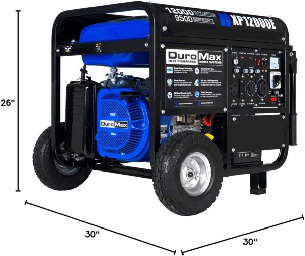 13.000-Watt Dual Fuel Portable Generator - Gas & Propane. Electric Start. Whole Home Backup Power. Transfer Switch Ready. RV & Emergency Ready - Image 2