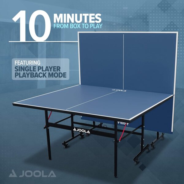 JOOLA Inside Professional MDF Indoor Ping Pong Table with Quick Clamp Table Tennis Net and Post Set - 10 Minute Easy Assembly - Tournament Quality - Foldable with Single Player Playback Mode - Image 40