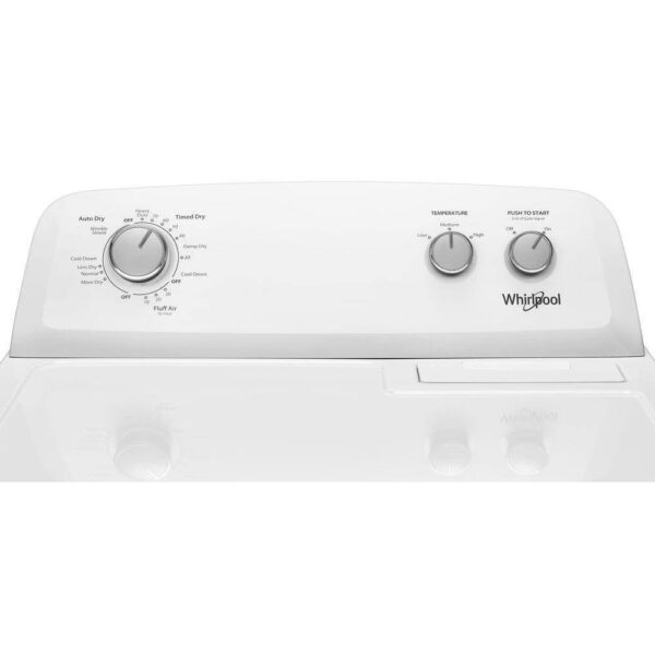 Whirlpool 7.0 cu. ft. Electric Dryer. AutoDryTM System. Wrinkle ShieldTM. White - Image 4