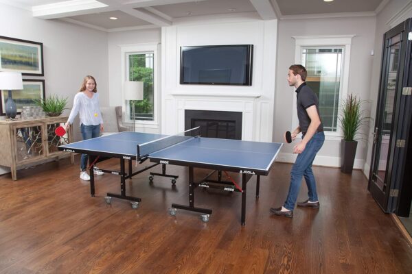 JOOLA Inside Professional MDF Indoor Ping Pong Table with Quick Clamp Table Tennis Net and Post Set - 10 Minute Easy Assembly - Tournament Quality - Foldable with Single Player Playback Mode - Image 16