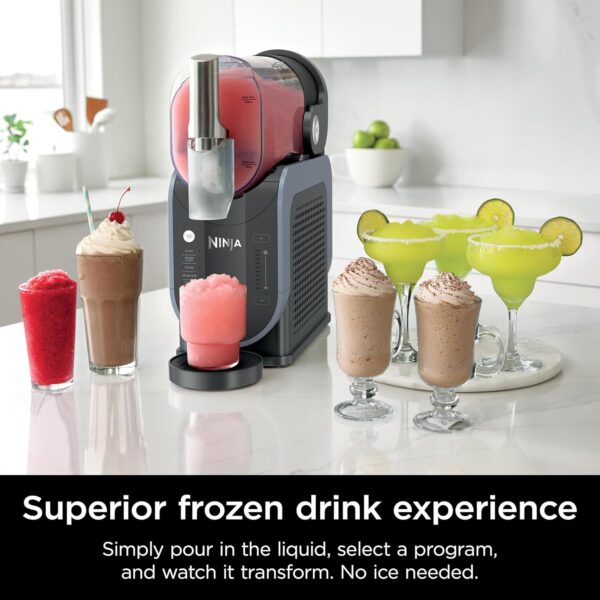 SLUSHi with RapidChill Technology. 88 oz. Frozen Drink & Slushie Machine. 5 Preset Programs. Margaritas. Frappés. and More. Premium Accents. Black. FS301 - Image 2