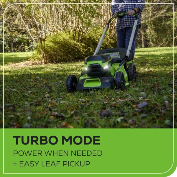60V 21” Cordless (Self-Propelled) Lawn Mower . 2 x 4.0Ah Batteries and Dual Port Rapid Charger - Image 9