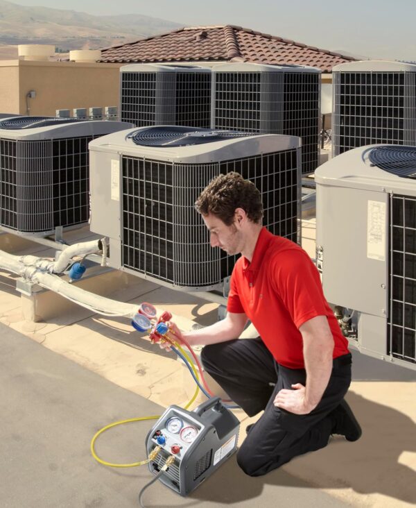 (Portable Refrigerant Recovery Machine – 115V. 60Hz. for Both Liquid and Vapor Refrigerant. White-Robinair - Image 2