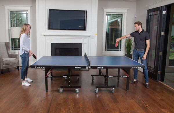 JOOLA Inside Professional MDF Indoor Ping Pong Table with Quick Clamp Table Tennis Net and Post Set - 10 Minute Easy Assembly - Tournament Quality - Foldable with Single Player Playback Mode - Image 31