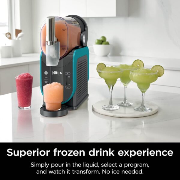 SLUSHi with RapidChill Technology. 88 oz. Frozen Drink & Slushie Machine. 5 Preset Programs. Margaritas. Frappés. and More. Premium Accents. Black. FS301 - Image 12