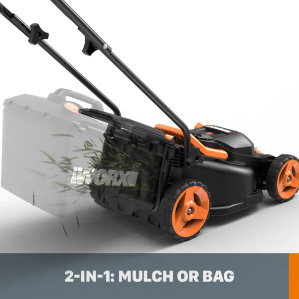 Worx 40V Cordless Lawn Mower 14′′ with Intellicut. Mulching. 2x20V 4.0Ah Batteries and Charger Included - Image 4