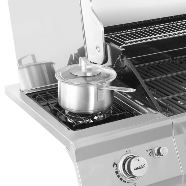 Royal Gourmet GA6402S Stainless Steel Gas Grill. Premier 6-Burner Propane Grill with Sear Burner and Side Burner. 74.000 BTU. Cabinet Style. Outdoor BBQ Party Grill. Silver - Image 11
