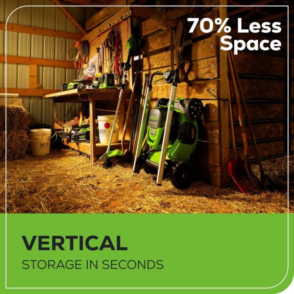 60V 21” Cordless (Self-Propelled) Lawn Mower . 2 x 4.0Ah Batteries and Dual Port Rapid Charger - Image 7