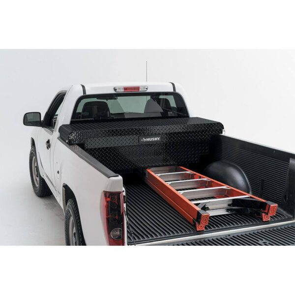 Husky 61.86′′ Matte Black Aluminum Low Profile Truck Tool Box for Mid-Size Trucks - Image 5
