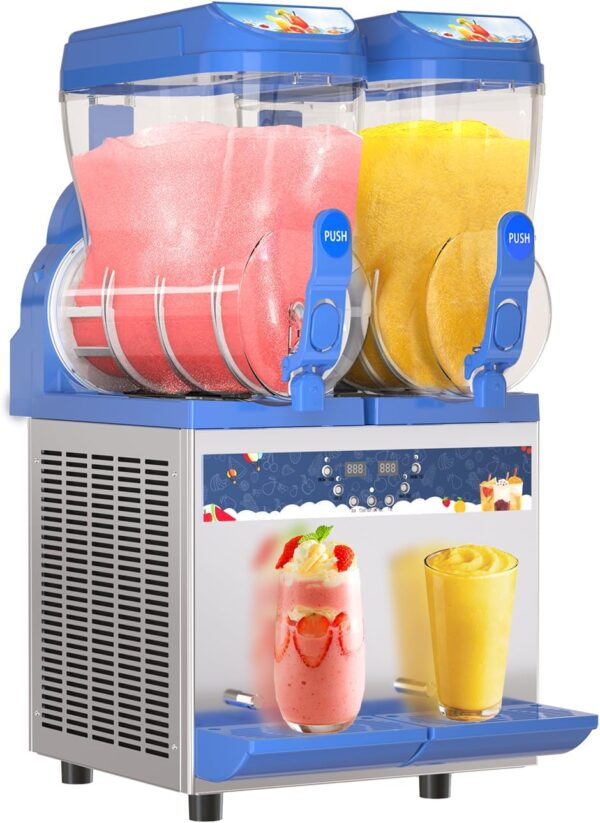 Commercial Slushy Machine - 1000W 30L Tanks Slush Maker Machine 304 Stainless Steel Commercial Margarita Machines Efficient Cooling the Ideal Slushie Maker for Bars Cafes Restaurants - Image 3