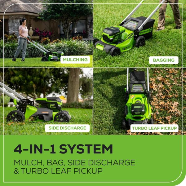 60V 21” Cordless (Self-Propelled) Lawn Mower . 2 x 4.0Ah Batteries and Dual Port Rapid Charger - Image 10