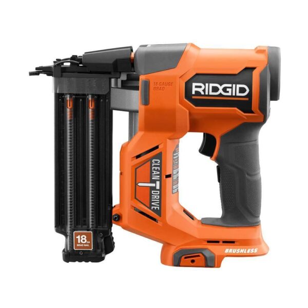 RIDGID 18V Brushless Cordless Nailer Combo Kit with Brad & Finish Nailers. Battery & Charger - Image 6