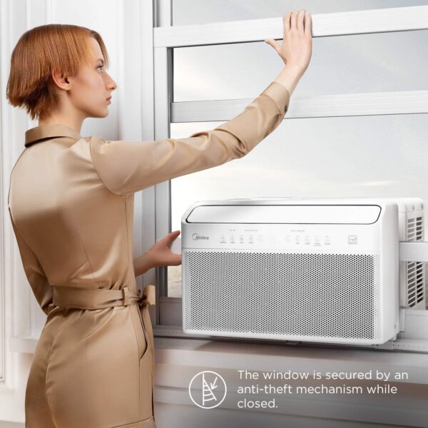 Midea U-Shaped Inverter Window Air Conditioner 12.000BTU with Open Window Flexibility. Robust Installation.Extreme Quiet. 35% Energy Saving. Smart Control. Alexa. Remote. Bracket Included (Renewed) - Image 6