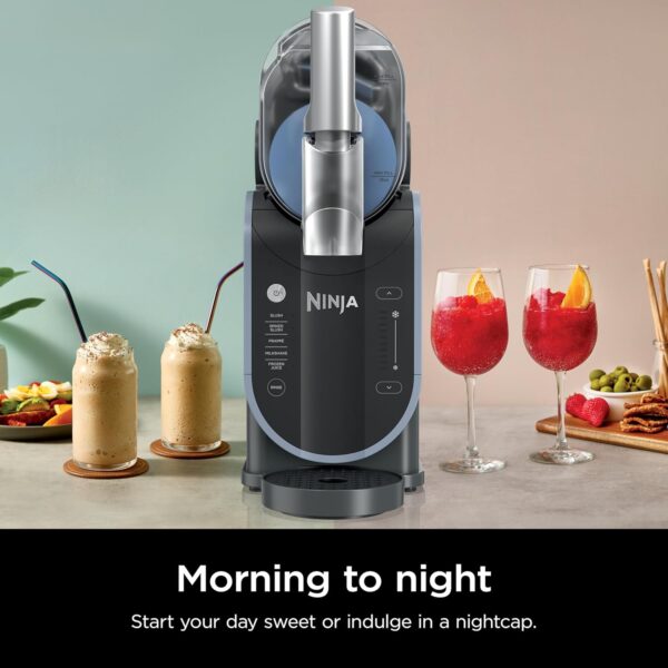 SLUSHi with RapidChill Technology. 88 oz. Frozen Drink & Slushie Machine. 5 Preset Programs. Margaritas. Frappés. and More. Premium Accents. Black. FS301 - Image 8