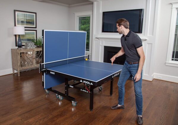 JOOLA Inside Professional MDF Indoor Ping Pong Table with Quick Clamp Table Tennis Net and Post Set - 10 Minute Easy Assembly - Tournament Quality - Foldable with Single Player Playback Mode - Image 32