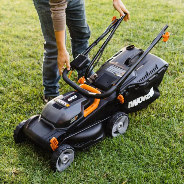 Worx 40V Cordless Lawn Mower 14′′ with Intellicut. Mulching. 2x20V 4.0Ah Batteries and Charger Included - Image 6