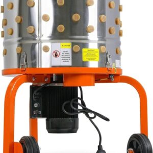 SuperHandy Electric Chicken Plucker. 1HP 280RPM. Stainless Steel. 92 Fingers. 20′′ Drum. Heavy Duty Poultry De-Feathering Machine