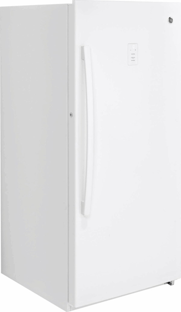 GE 14.1 Cu. ft. White Frost-free Upright Freezer FUF14DLRWW - Image 4
