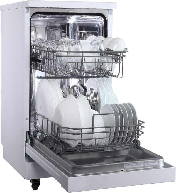 Portable Dishwasher. 18in Wide. 8 Place Settings Capacity. White - Image 5