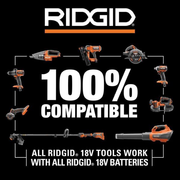 RIDGID 18V Brushless Cordless Nailer Combo Kit with Brad & Finish Nailers. Battery & Charger - Image 14