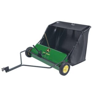 John Deere 42′′ Tow-Behind Lawn Sweeper. 24 cu. ft. Capacity. Adjustable Brushes