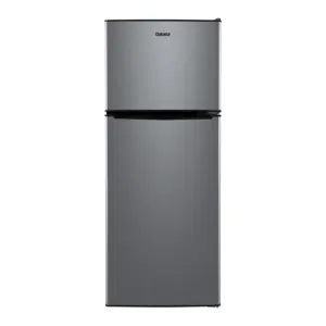 4.6. Cu ft Two Door Mini Refrigerator with Freezer. Stainless Steel