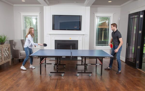 JOOLA Inside Professional MDF Indoor Ping Pong Table with Quick Clamp Table Tennis Net and Post Set - 10 Minute Easy Assembly - Tournament Quality - Foldable with Single Player Playback Mode - Image 15